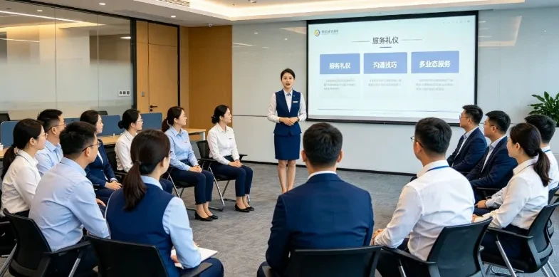 新盛集团多业态服务技能专项培训会场