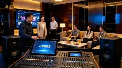 张先生与公司的团队成员们